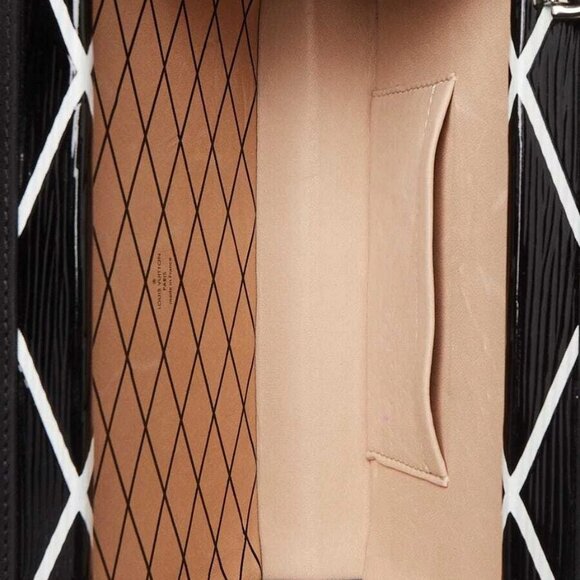 Louis Vuitton Black/White Electric Epi Leather Malletage Petite Malle Bag - Picture 11 of 12